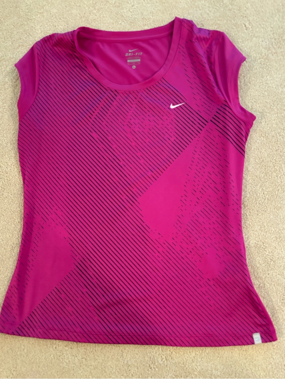 Nike Women’s Dri-FIT Short Sleeve Tee in Magenta